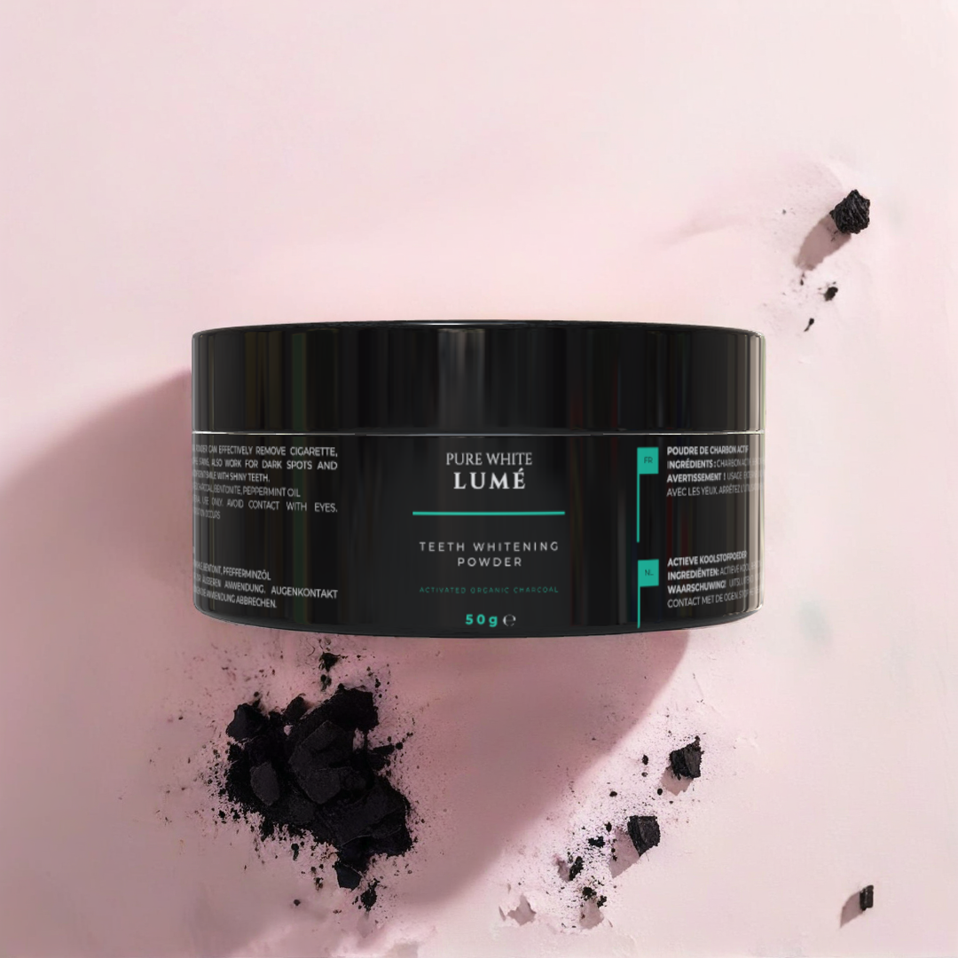 100% NATURAL TEETH WHITENING POWDER - Pure White Lumé